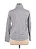 Ann Taylor LOFT 100% Cotton Gray Long Sleeve Turtleneck Size XL - photo 2