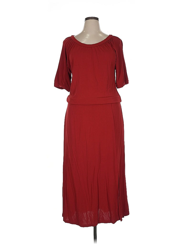 W by Worth 100% Rayon Red Burgundy Casual Dress Size XL - photo 1