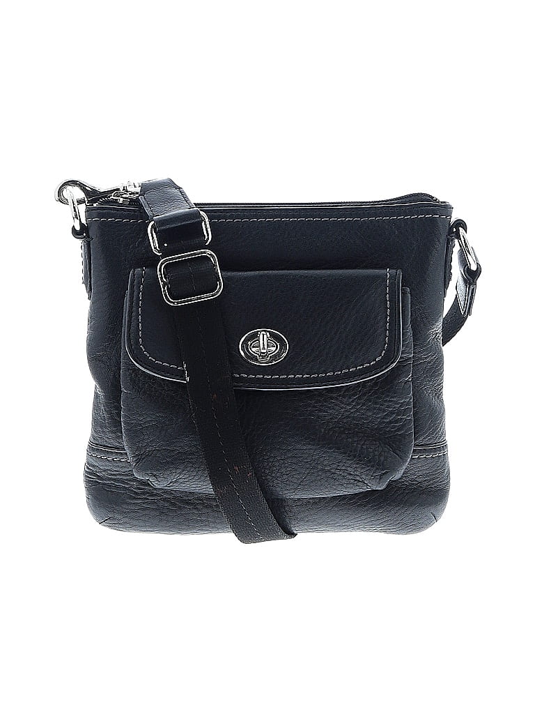 Coach 100% Leather Solid Black Leather Crossbody Bag One size - photo 1