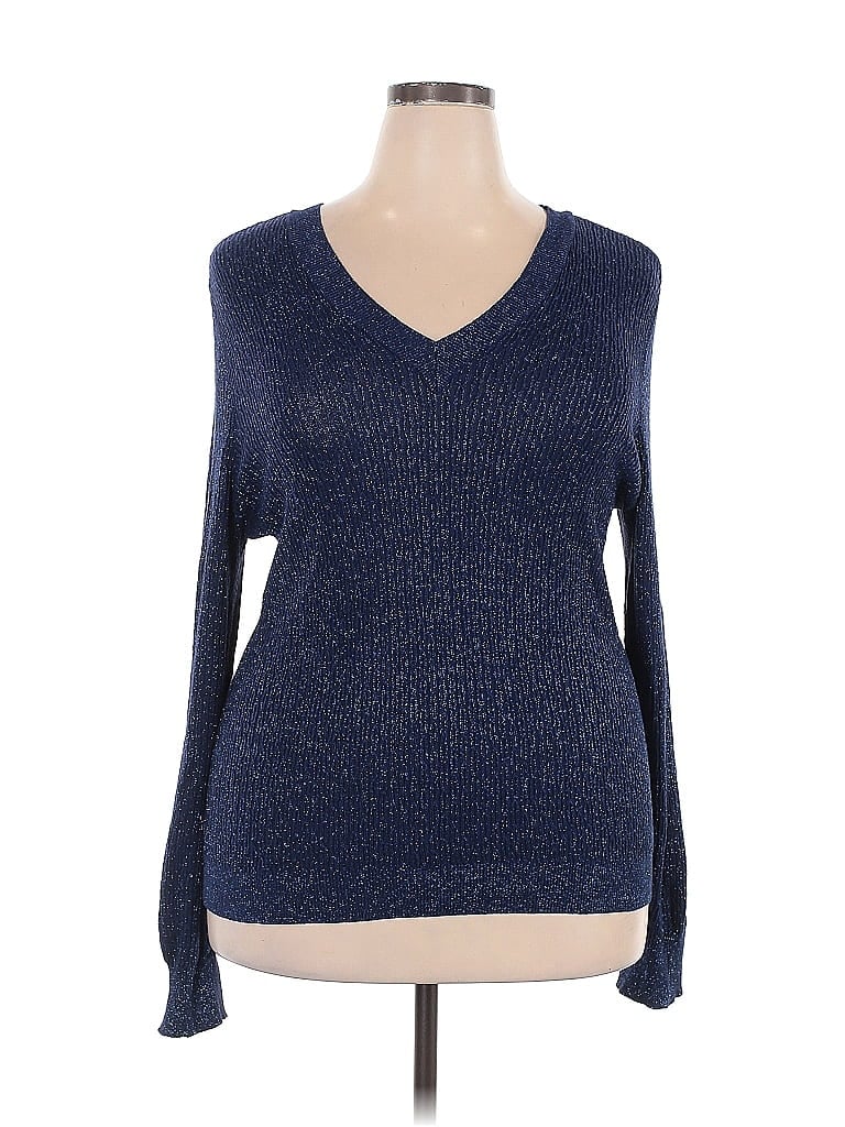 Liz Claiborne Blue Pullover Sweater Size XXL - photo 1