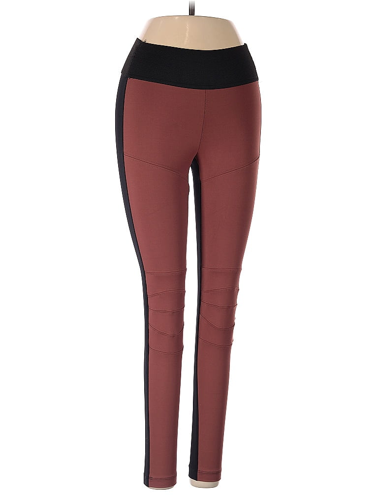 Koral Color Block Burgundy Active Pants Size XS - photo 1