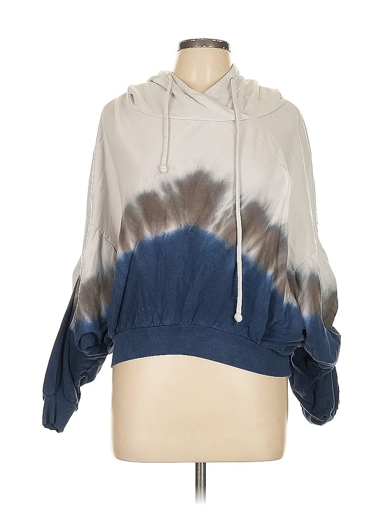 Young Fabulous & Broke Tie-dye Blue Pullover Hoodie Size M - photo 1
