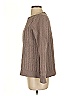 L.L.Bean 100% Cotton Chevron-herringbone Brown Pullover Sweater Size M - photo 5