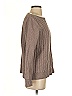 L.L.Bean 100% Cotton Chevron-herringbone Brown Pullover Sweater Size M - photo 4