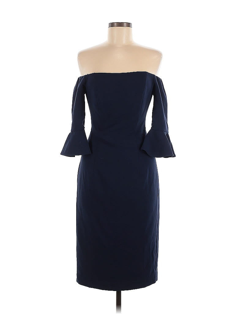Black Halo Blue Cocktail Dress Size 2 - photo 1