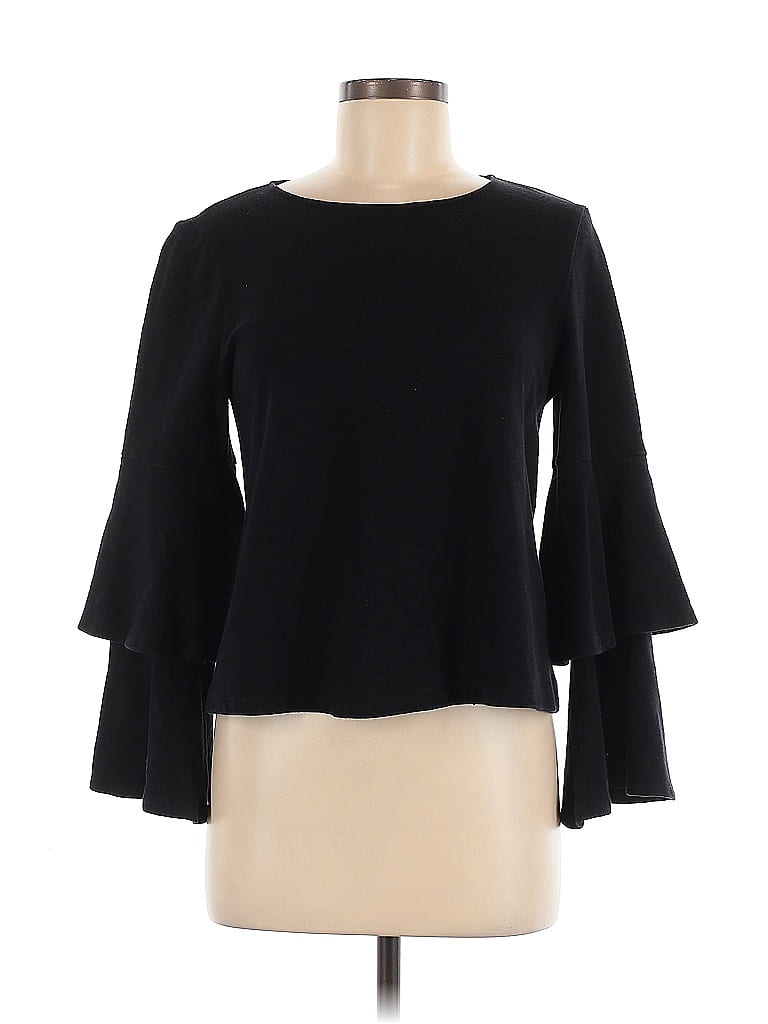 Eri + Ali Black 3/4 Sleeve Top Size M - photo 1