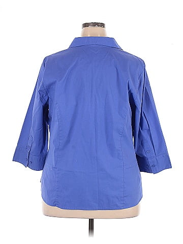 Riders by Lee 3/4 Sleeve Button-Down Shirt (view 2)