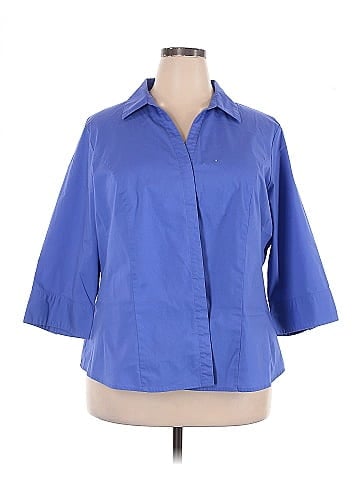 Riders by Lee 3/4 Sleeve Button-Down Shirt (view 1)