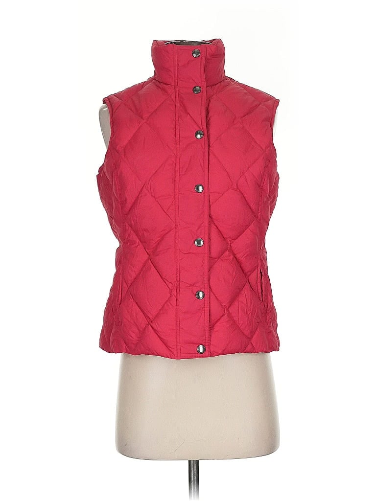 Pre-owned Lands' End Vest In Red