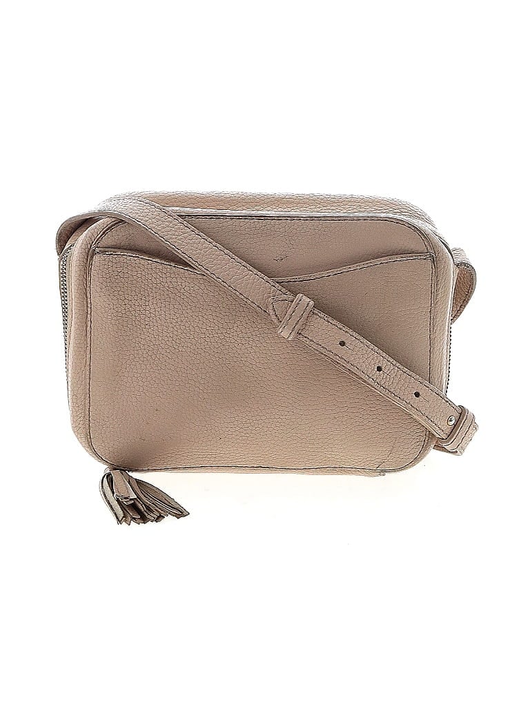 Cuyana 100% Leather Gray Tan Leather Crossbody Bag One size - photo 1