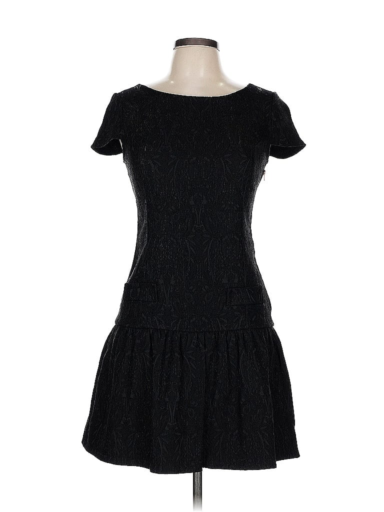 Zara W&B Collection Black Casual Dress Size L - photo 1