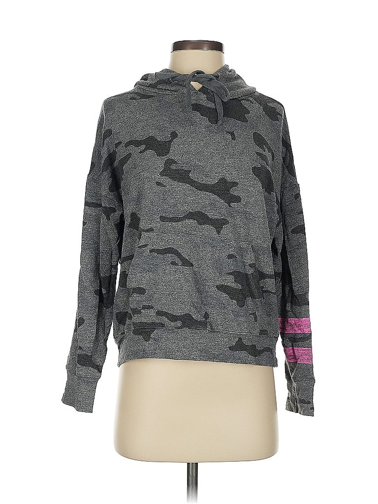 Sundry Camo Gray Sweatshirt Size 0 - photo 1