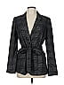 Ann Taylor 100% Polyester Plaid Gray Blazer Size 8 - photo 1