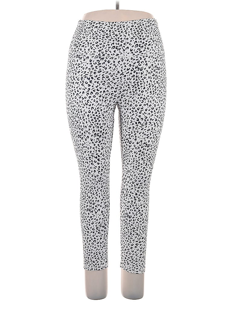 Balance Collection Animal Print Silver Leggings Size XL - photo 1