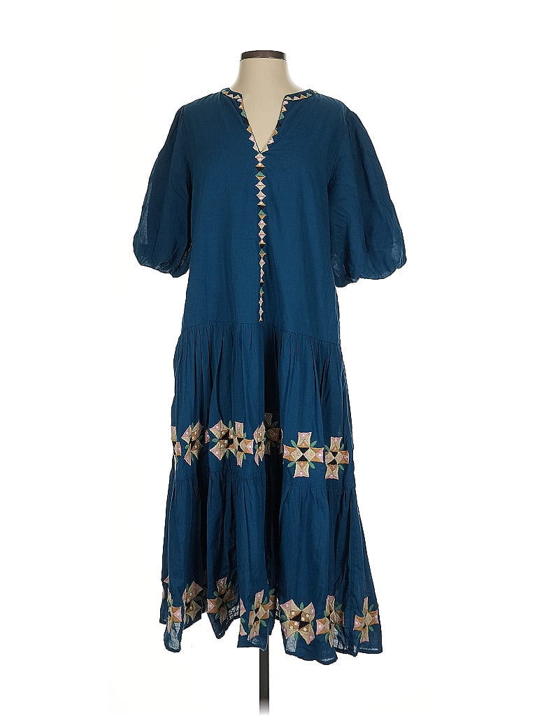 Roller Rabbit 100% Cotton Blue Casual Dress Size XS - photo 1