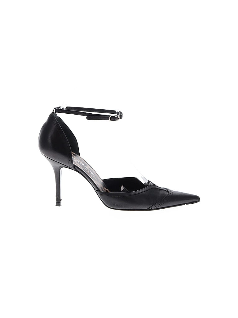 Dolce & Gabbana 100% Leather Black Heels Size EU 37 - photo 1