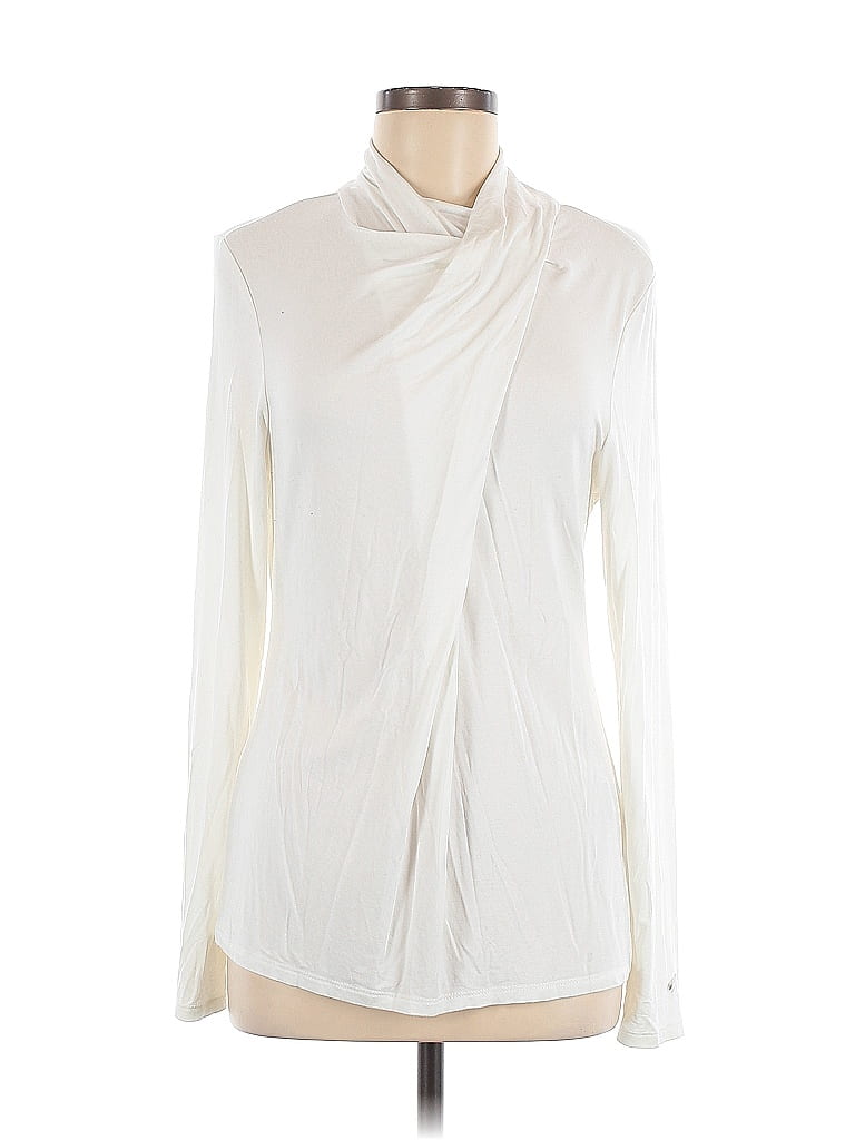 Chaser Ivory Long Sleeve Blouse Size M - photo 1
