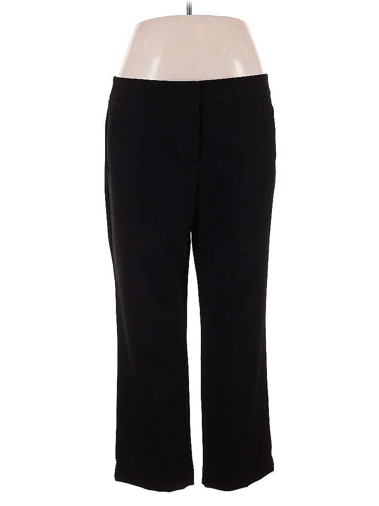 Ann Taylor LOFT Solid Black Dress Pants Size 14 - photo 1