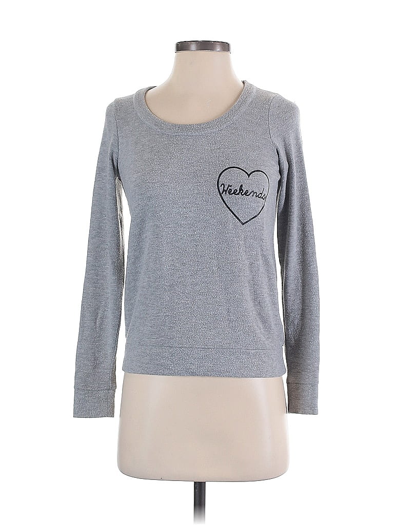 Chaser Hearts Silver Sweatshirt Size XS - photo 1