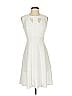 En Focus Studio Chevron-herringbone Ivory Cocktail Dress Size 4 - photo 1