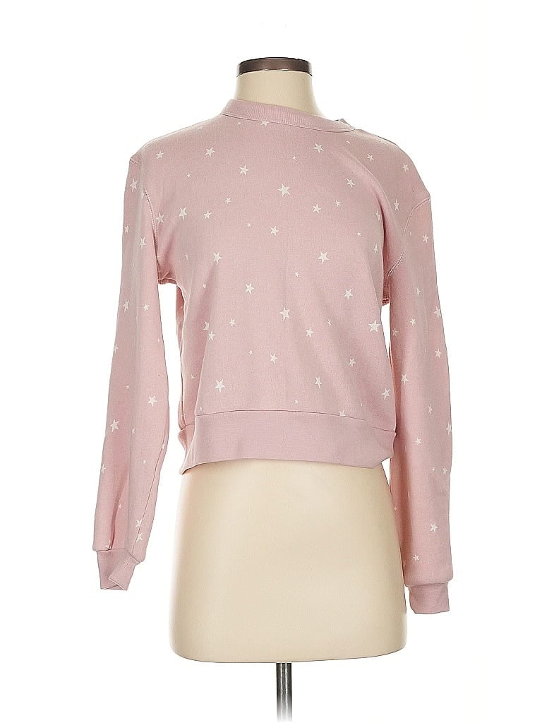 ALTERNATIVE Stars Pink Pullover Sweater Size S - photo 1