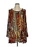 LOGO by Lori Goldstein Brown Long Sleeve Top Size 1X - photo 1