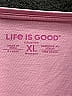 Life Is Good 100% Cotton Pink 3/4 Sleeve T-Shirt Size XL - photo 3