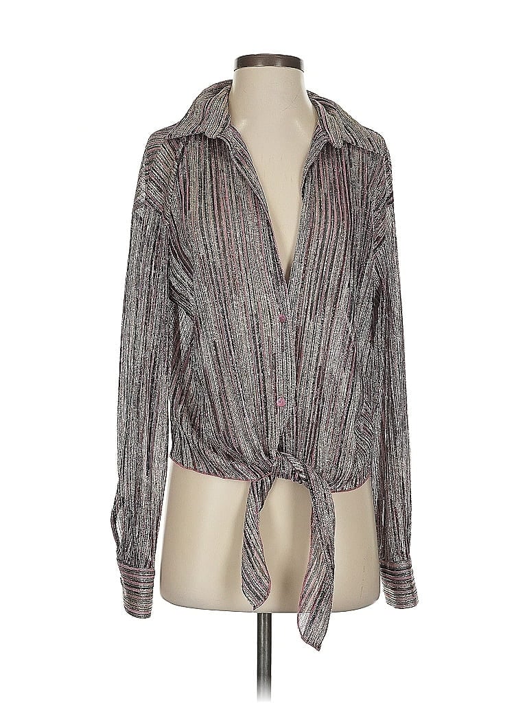 Click to view more detailed imagery on our partner's website Pre-owned Vanita Rosa Long Sleeve Blouse In Gold