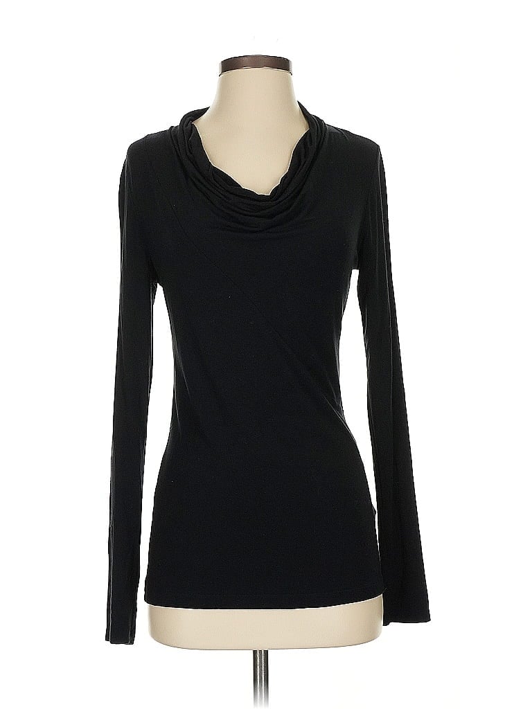 Click to view more detailed imagery on our partner's website Pre-owned Banana Republic Long Sleeve Top Black Cowl Neck Tops