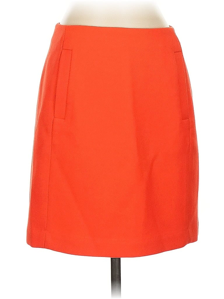 Banana Republic Solid Orange Casual Skirt Size 2 - photo 1
