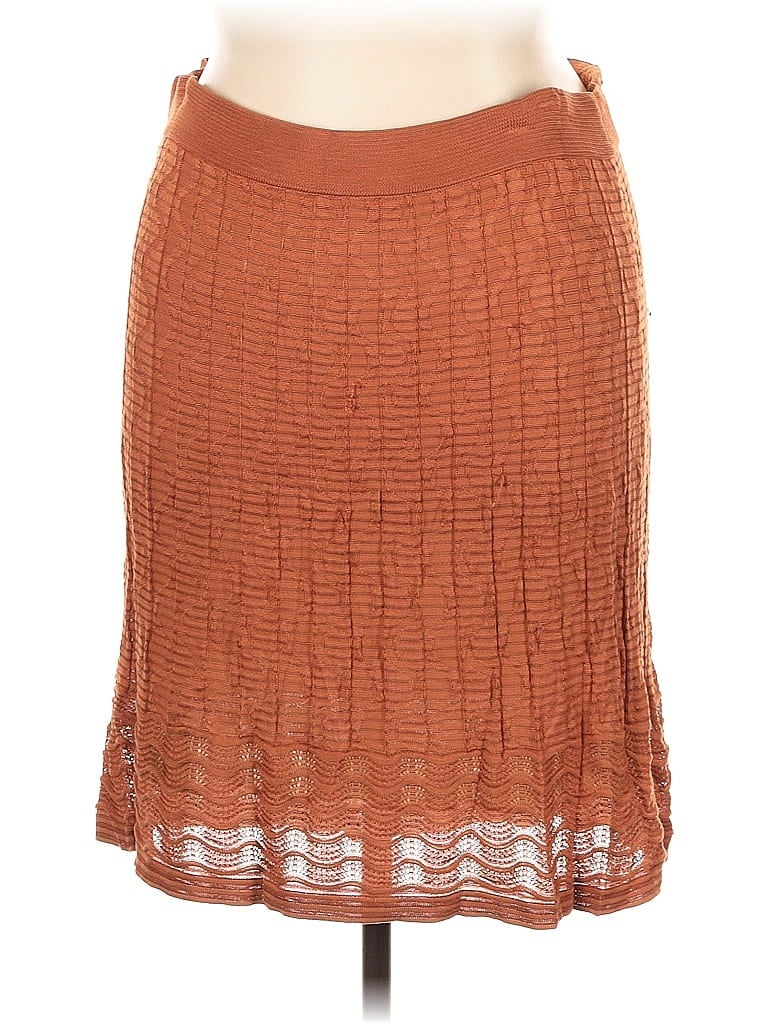 M Missoni Solid Brown Casual Skirt Size EU (IT) 44 / US 8 - photo 1