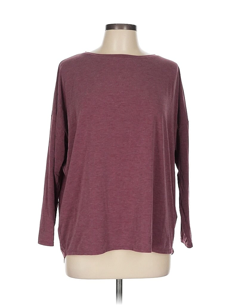 MPG Burgundy 3/4 Sleeve T-Shirt Size L - photo 1