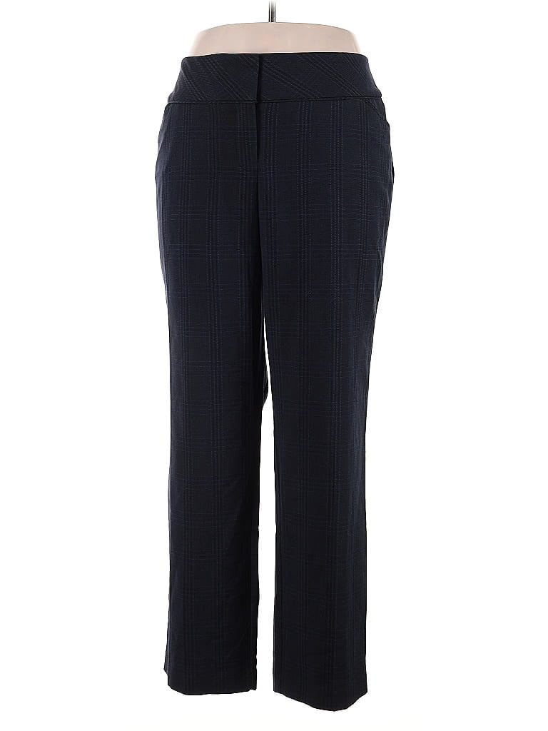 Avenue Houndstooth Blue Dress Pants Size 16 - photo 1