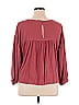 Ann Taylor LOFT 100% Rayon Burgundy 3/4 Sleeve Top Size XL - photo 2