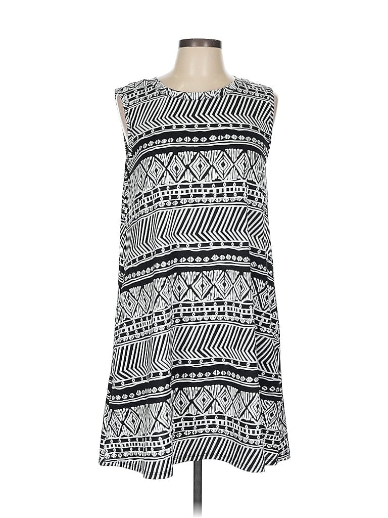 12th Tribe Gray Casual Dress Size L - photo 1