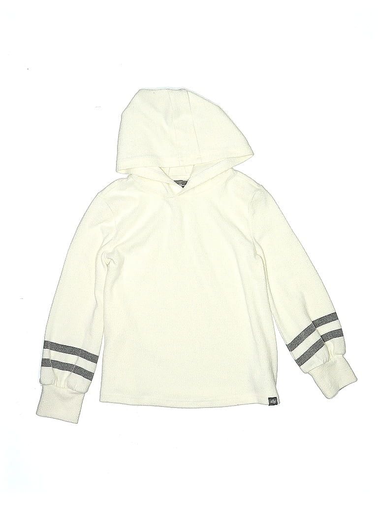 Pre-owned Eddie Bauer Kids' Pullover Hoodie In White