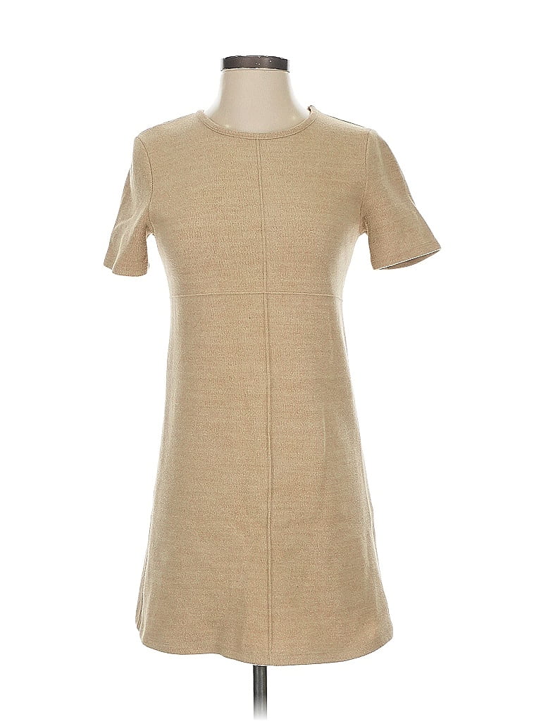 Pre-owned Zara Casual Dress In Brown