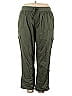 Woman Within 100% Cotton Green Cargo Pants Size 20 (petite) - photo 1