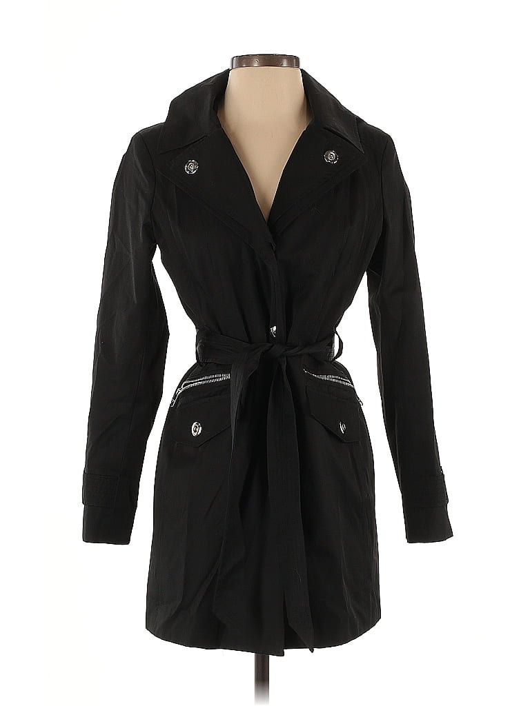 London Fog Black Trenchcoat Size S - photo 1