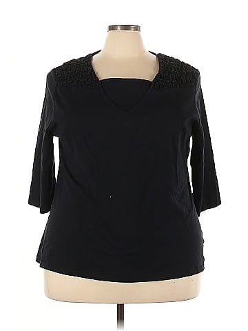 Liz & Me 3/4 Sleeve Top (view 1)