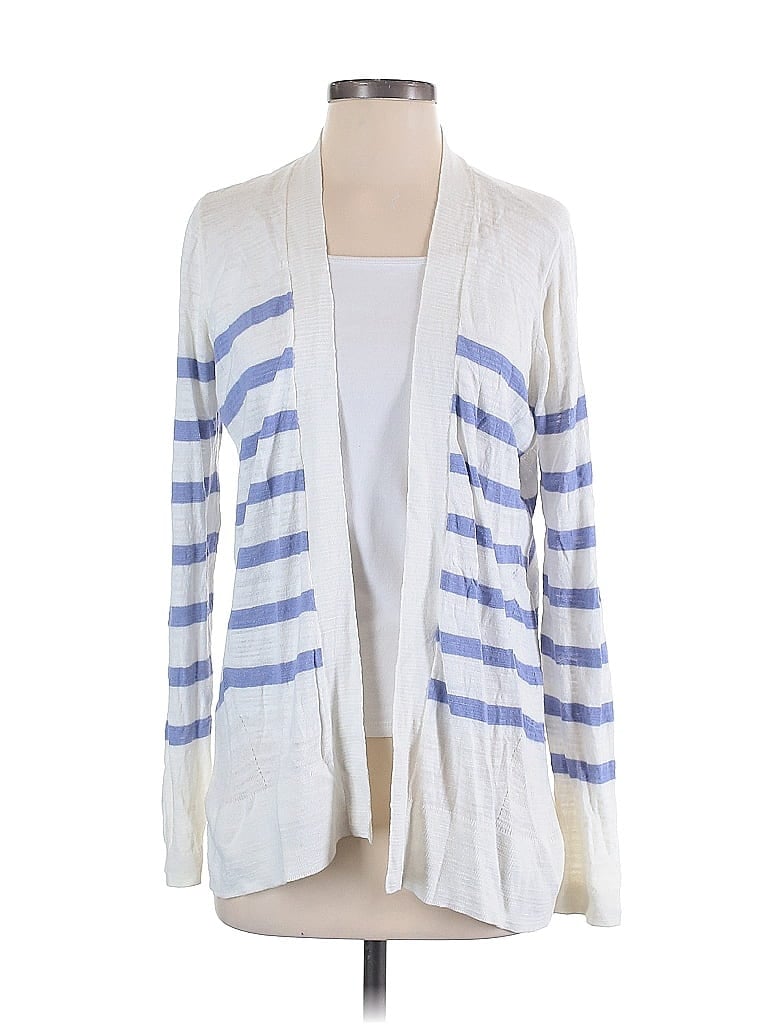 Pre-owned Ann Taylor Loft Blazer Jacket In White