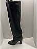 Chanel 100% Suede Gray Suede Thigh High Boots Size EU 41 - photo 11