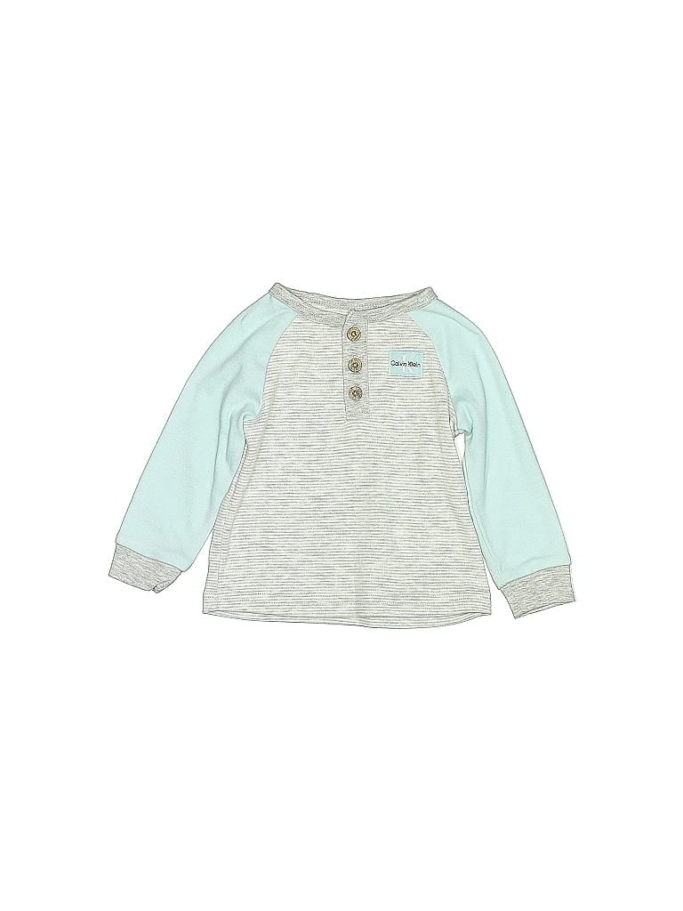 Calvin Klein Teal Long Sleeve Top Size 6-9 mo - photo 1