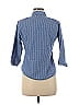 Katrina Checkered-gingham Blue 3/4 Sleeve Button-Down Shirt Size XL - photo 2