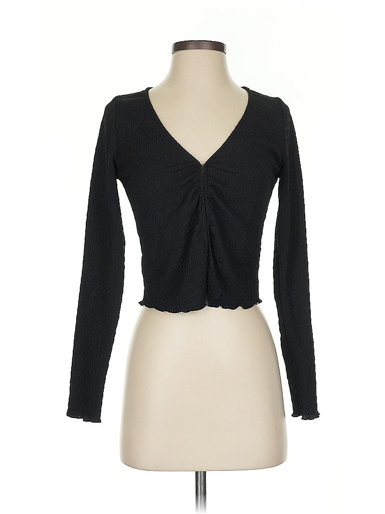 envii 100% Polyester Black Long Sleeve Top Size XS - photo 1