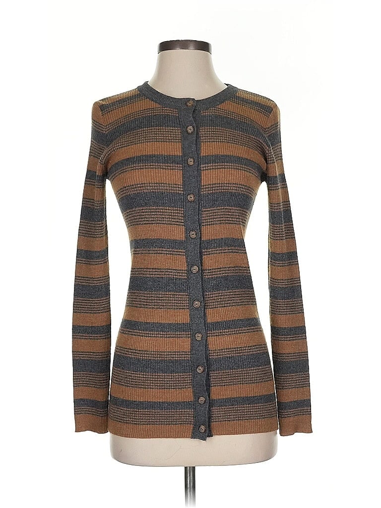 D&G Dolce & Gabbana Brown Tan Cardigan Size M - photo 1