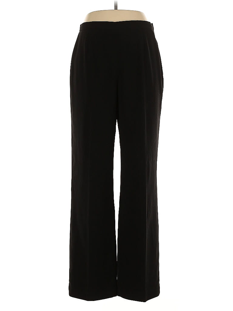 Le Suit 100% Polyester Black Dress Pants Size 10 - photo 1