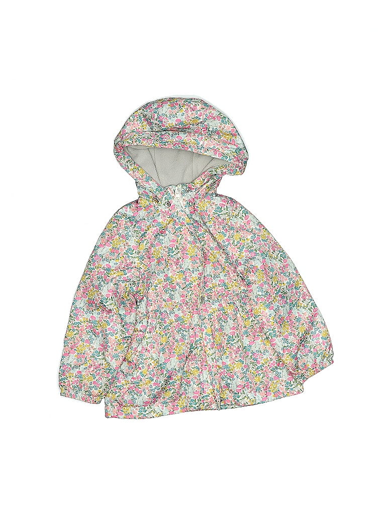 Carter's 100% Polyester Floral White Raincoat Size 3T - photo 1