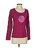 Life Is Good 100% Cotton Burgundy Pink Long Sleeve T-Shirt Size XS - photo 1
