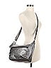 Assorted Brands Metallic Gray Silver Leather Crossbody Bag One size - photo 2